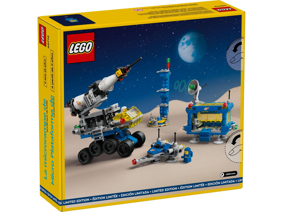 LEGO 40712 space station micro model for imaginative space base play.