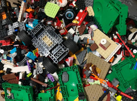 LEGO 500-piece bulk lot spread for quick, imaginative builds.