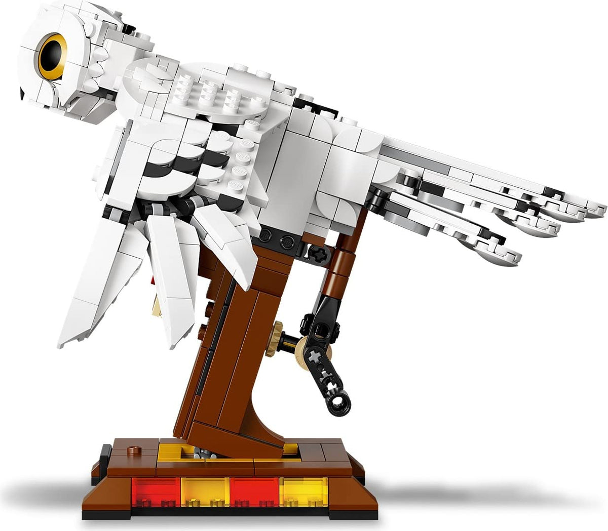 LEGO Hedwig base and stand support dramatic winged display