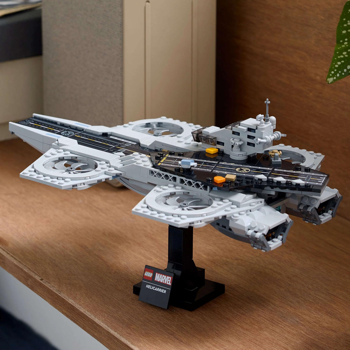 LEGO 76295 Avengers Helicarrier cockpit detail showcases play-ready interiors