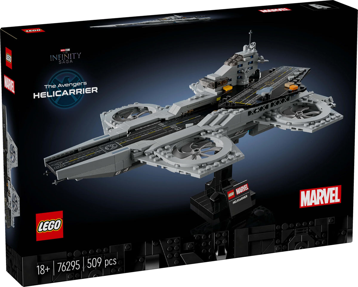 LEGO 76295 Avengers Helicarrier display base keeps the model steady