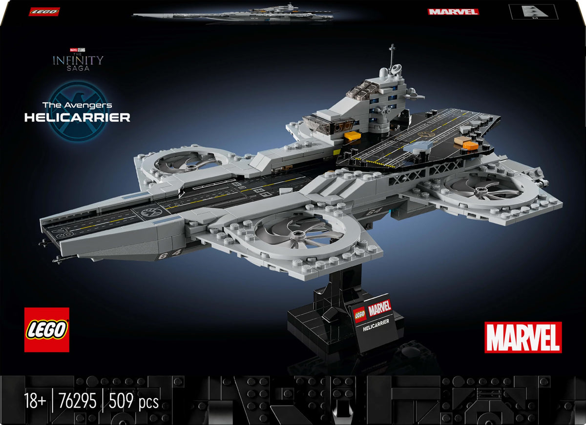 LEGO 76295 Avengers Helicarrier internal section demonstrates build techniques