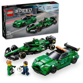 LEGO 76925 Aston Martin Safety Car with authentic decals for display and collection.