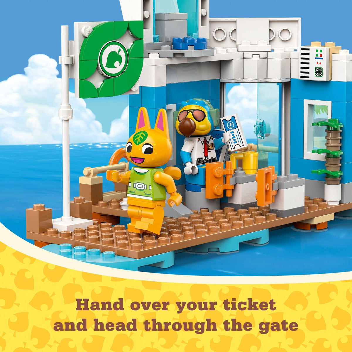 Tangy passenger minifigure adds character-driven play in LEGO Animal Crossing set