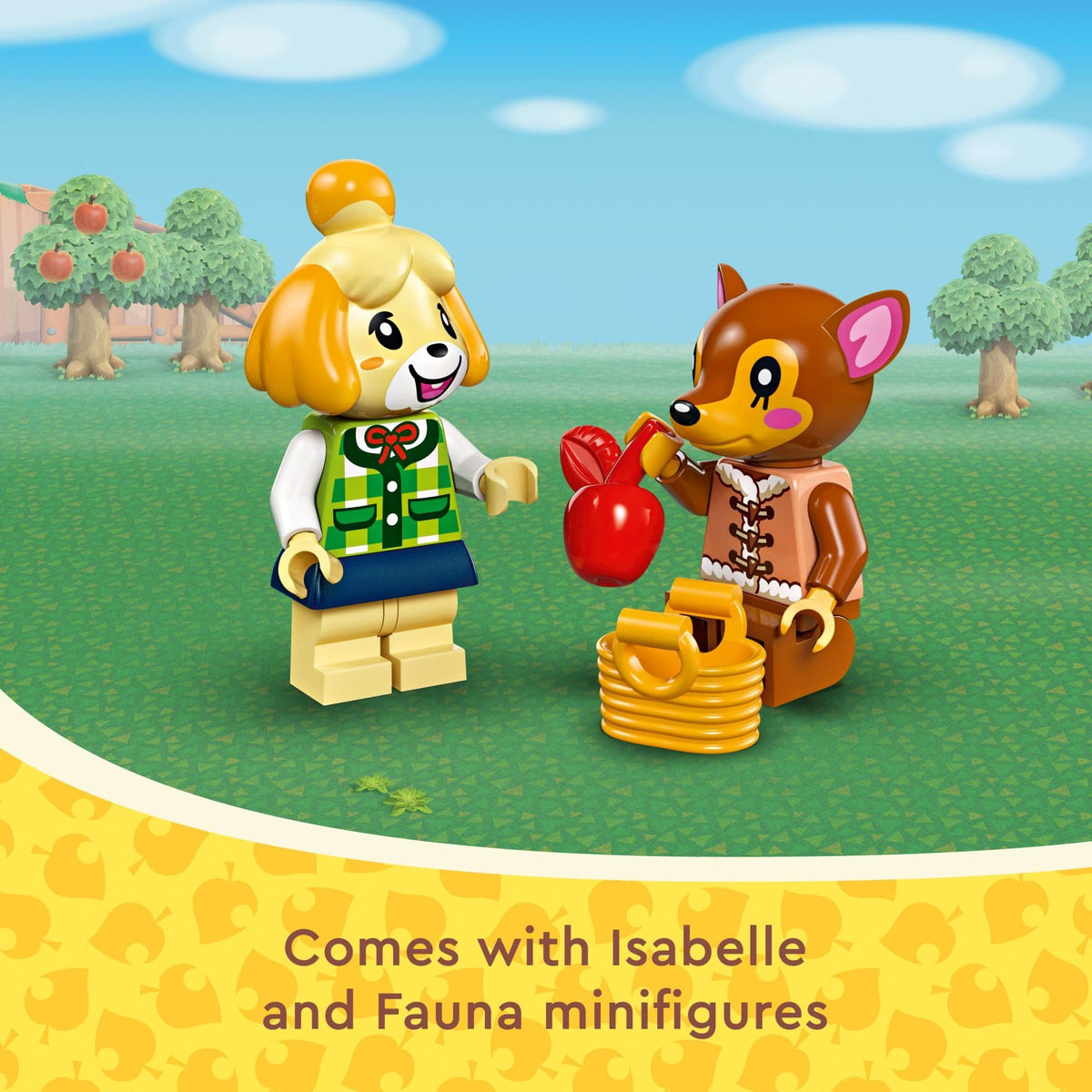 LEGO Animal Crossing Isabelle House Visit recipe card fosters customization ideas.