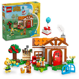 LEGO Animal Crossing Isabelle House Visit Isabelle figure for imaginative storytelling.
