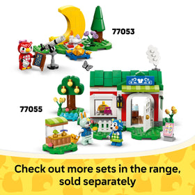 LEGO Animal Crossing plant store play – arrange and sell plants