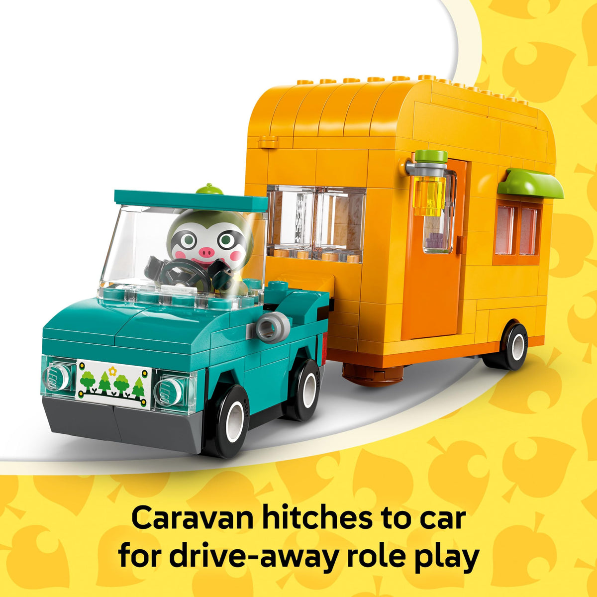 LEGO Animal Crossing Poppy minifigure – friendly shopper interaction
