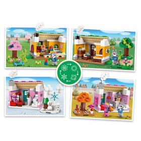 LEGO Animal Crossing Seasons of Fun: fuchsia minifigure adds charming personality to playset.