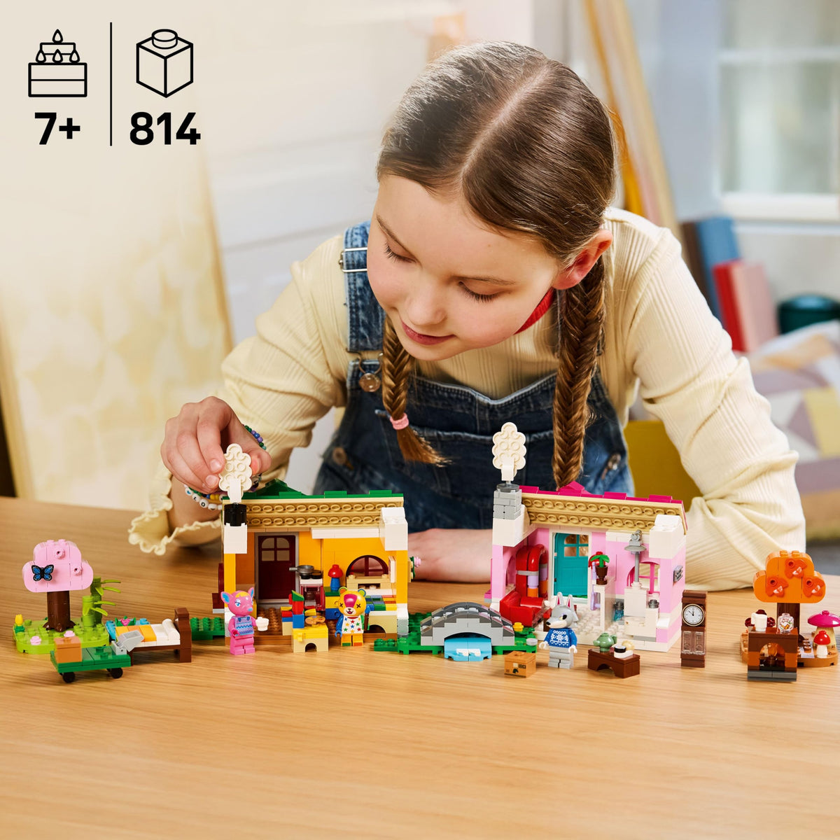 LEGO Animal Crossing Seasons of Fun: stitches minifigure joins cozy island adventures.