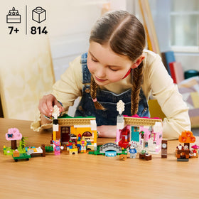 LEGO Animal Crossing Seasons of Fun: stitches minifigure joins cozy island adventures.