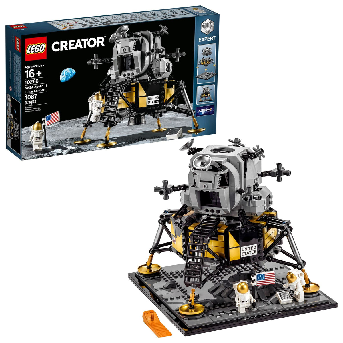LEGO Apollo 11 Lunar Lander descent stage for a striking home display