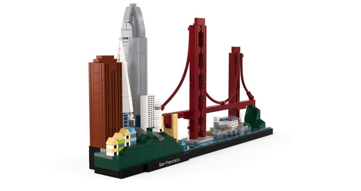 LEGO Architecture 21043 Transamerica Pyramid stands tall in the San Francisco skyline