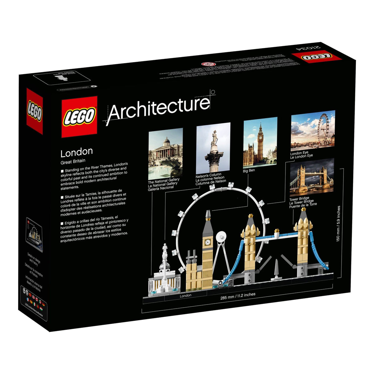 LEGO Architecture London Skyline 21034 gift-packaging suitable for LEGO lovers and travel fans