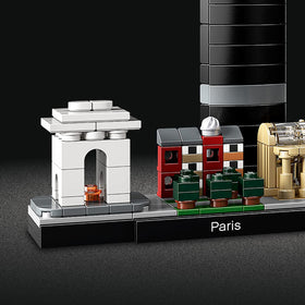 LEGO Architecture Paris brickwork charm enhances classroom or home collection.