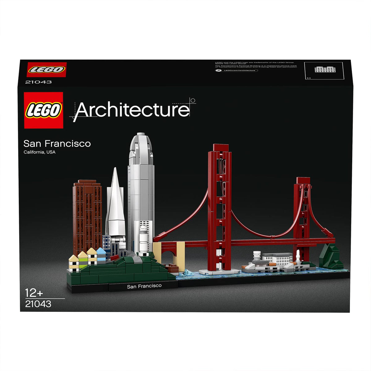 LEGO Architecture San Francisco 555 California Street detail enhances urban skyline realism.
