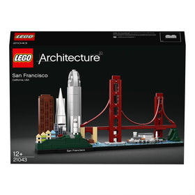 LEGO Architecture San Francisco 555 California Street detail enhances urban skyline realism.