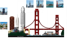 LEGO Architecture San Francisco fort-point-detail elevates your collection with architectural accuracy.