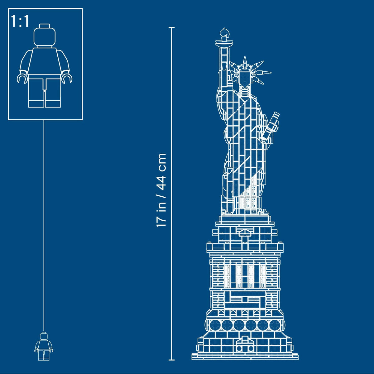 LEGO Architecture Statue of Liberty model inspires conversation at home or office