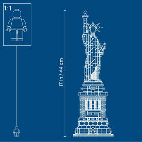 LEGO Architecture Statue of Liberty model inspires conversation at home or office