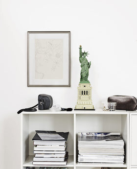 LEGO Architecture Statue of Liberty flowing robes add elegant texture to desks
