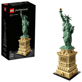 LEGO Architecture Statue of Liberty pedestal detail for a striking shelf display