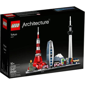 LEGO Architecture Tokyo Skyline model showcases iconic landmarks for a stylish desk display.