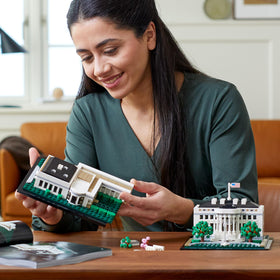 LEGO Architecture White House 21054 executive residence section reveals architectural precision