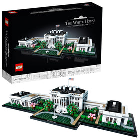 LEGO Architecture White House 21054 front view for elegant display