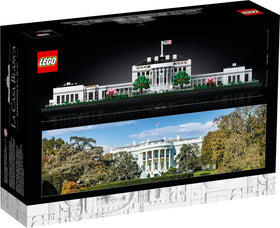 LEGO White House 21054 assembled model with three sections for easy viewing