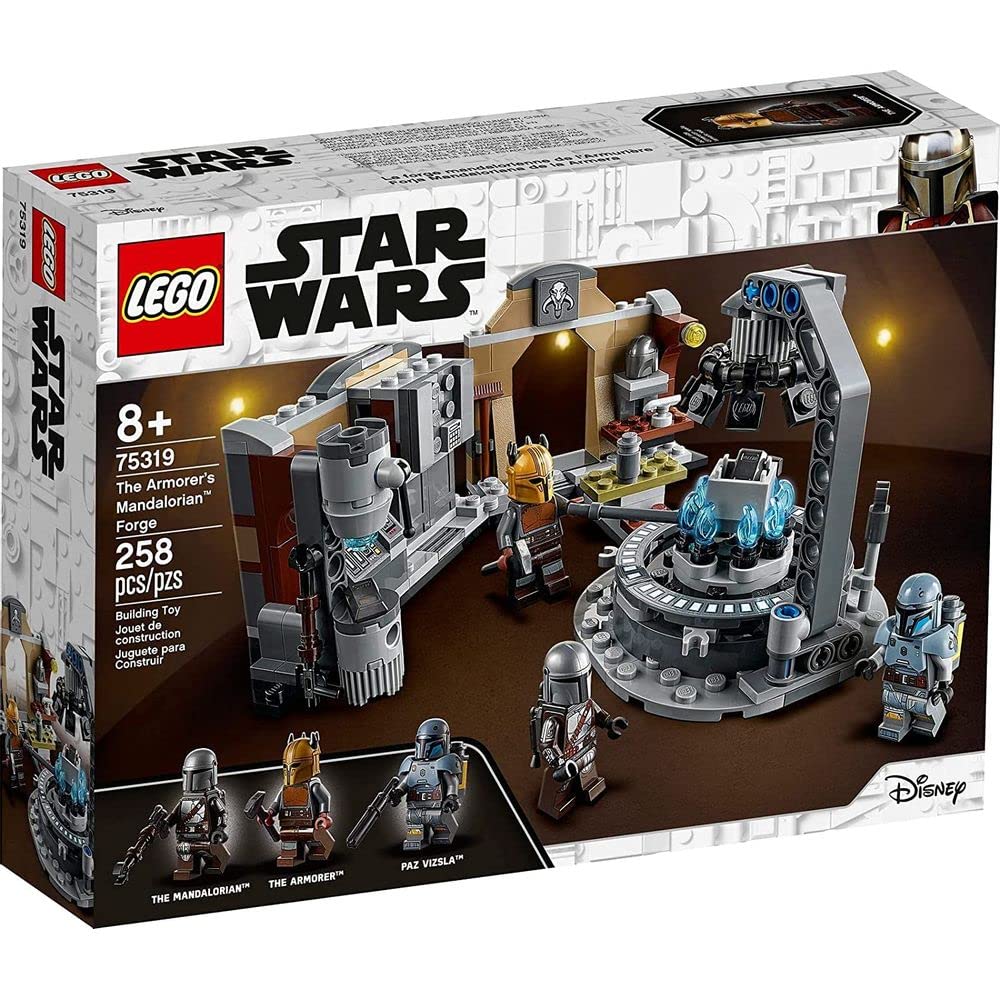 LEGO The Armorer's Mandalorian Forge entrance with Mudhorn logo for immersive play