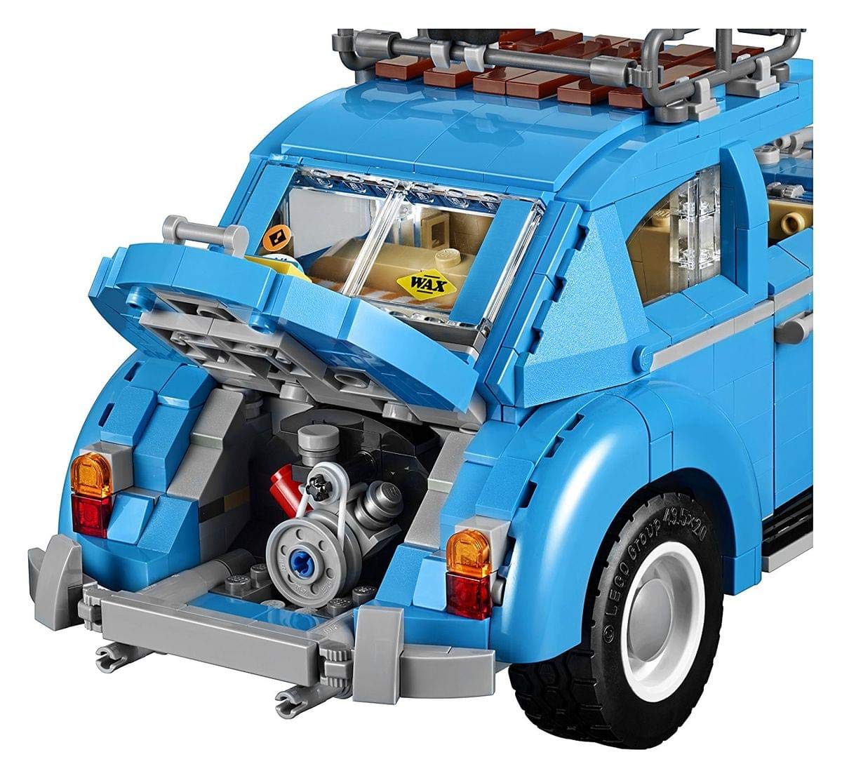 LEGO Beetle 10252 engine detail reveals a 4-cylinder air-cooled engine