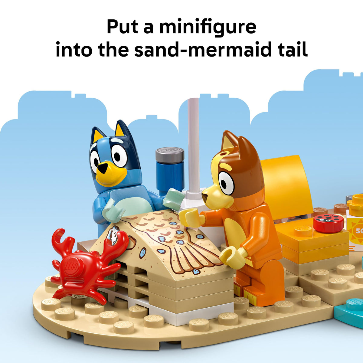 LEGO Bluey Mum reclining chair for relaxed storytelling moments.