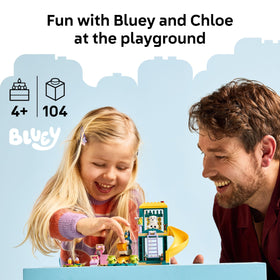 LEGO Bluey playground seesaw and slide encourage cooperative, active play