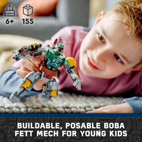 LEGO Boba Fett Mech cockpit open for minifigure access and storytelling