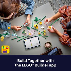 LEGO Botanicals Petite Sunny Bouquet includes 373 pieces for building.
