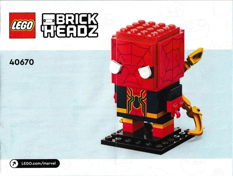 LEGO Brick Headz Iron Spider-Man 40670-91 Pz gift-ready packaging display