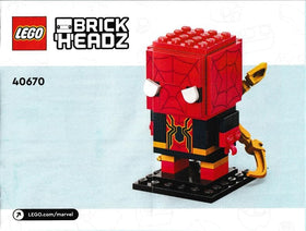 LEGO Brick Headz Iron Spider-Man 40670-91 Pz gift-ready packaging display