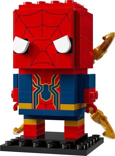 LEGO Brick Headz Iron Spider-Man 40670-91 Pz side view for dynamic pose