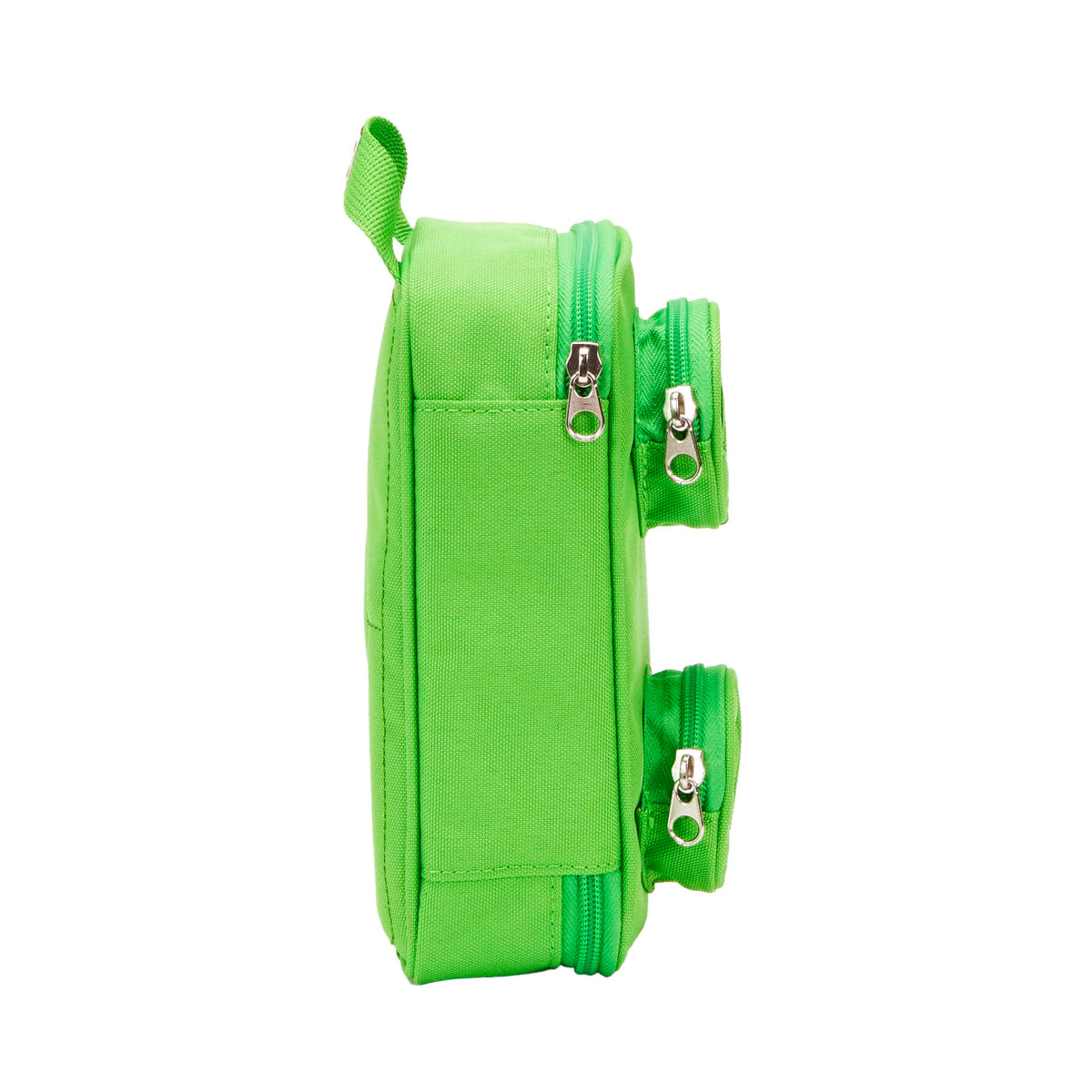 LEGO Brick Pouch Green zip pockets highlight easy-access storage for small items
