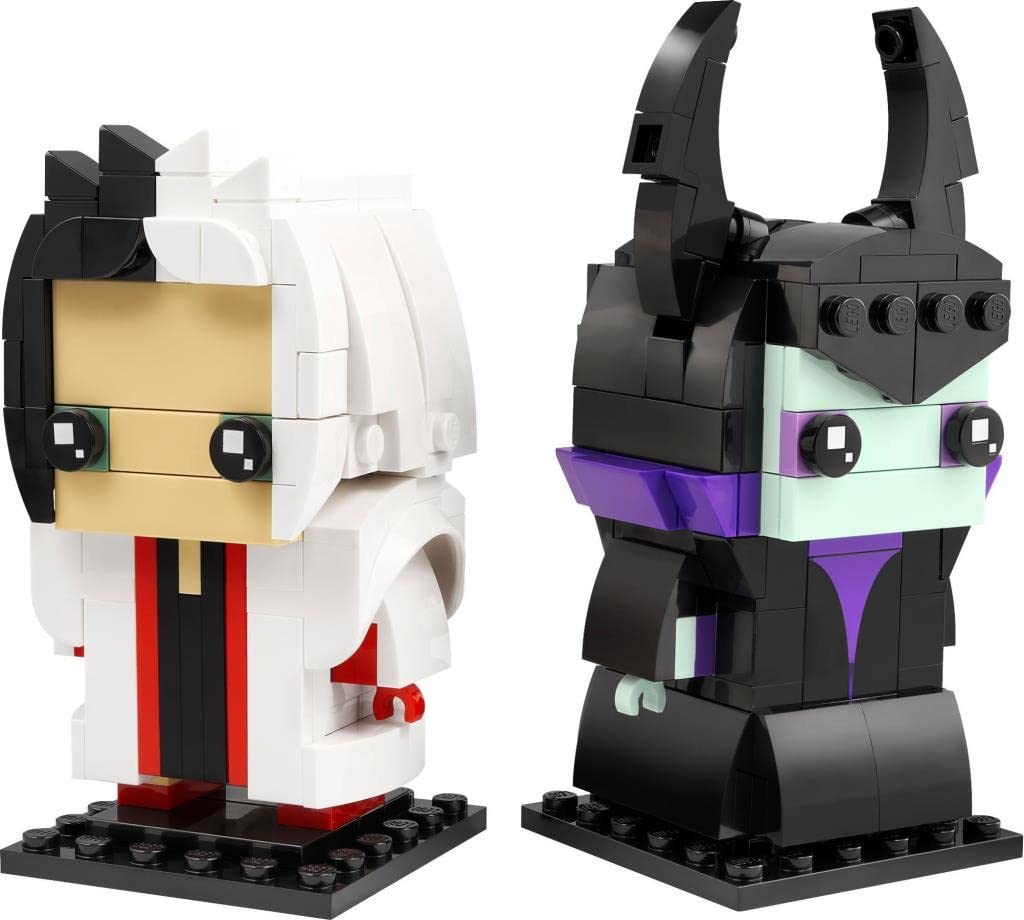 LEGO BrickHeadz Cruella De Vil and Maleficent packaging image for gifting ideas