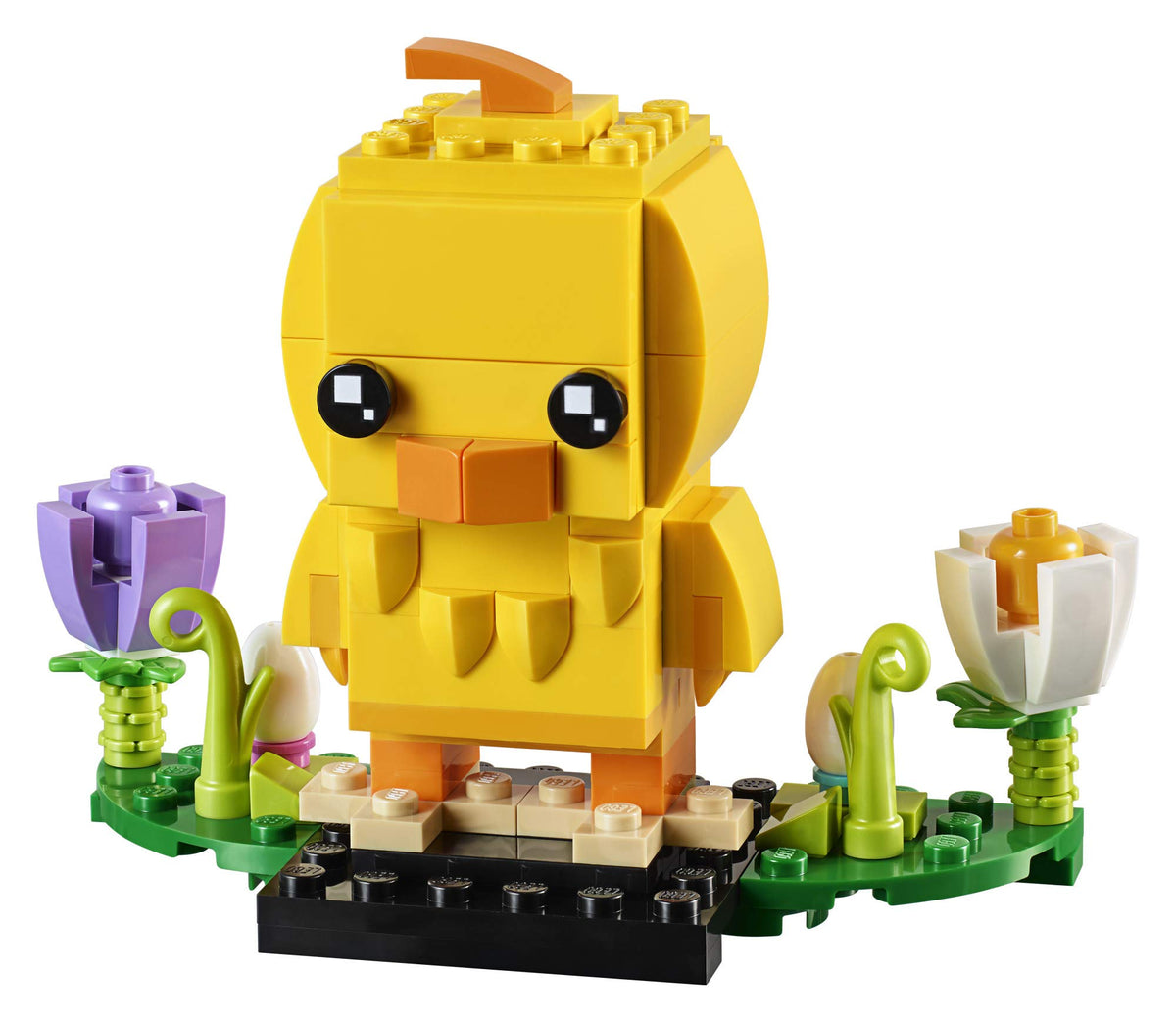 LEGO BrickHeadz Easter flowers scene brightens desks with seasonal charm