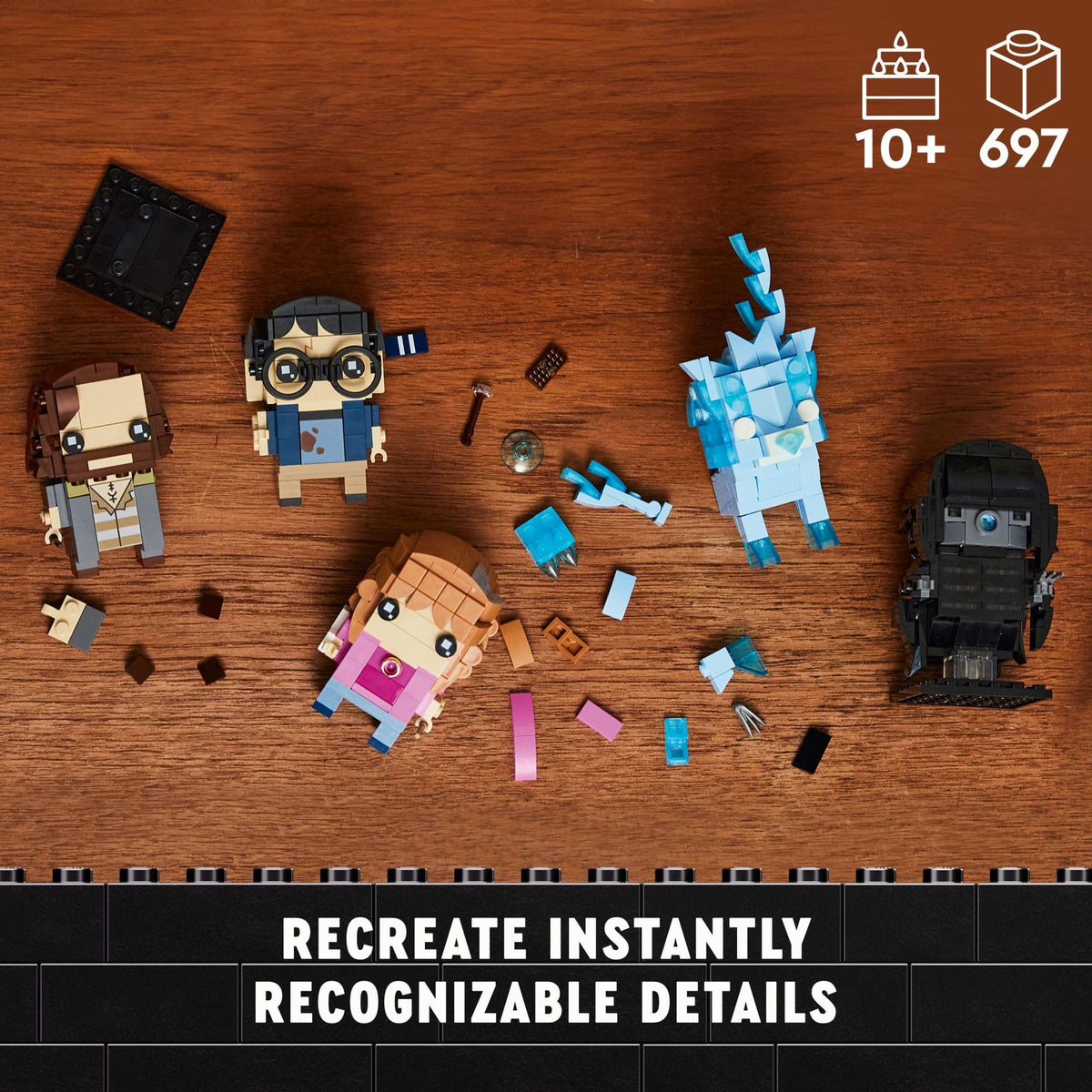 LEGO BrickHeadz Sirius Black figure with authentic Harry Potter flair for shelves