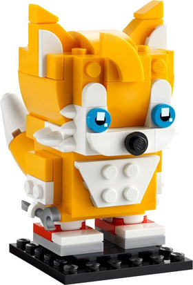 LEGO BrickHeadz Miles Prower on desk display enhances gaming setup
