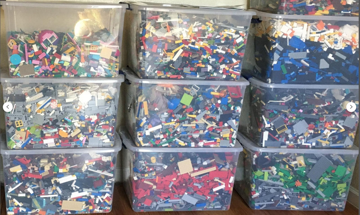 LEGO bulk 4 pounds of assorted parts for creative building sessions.