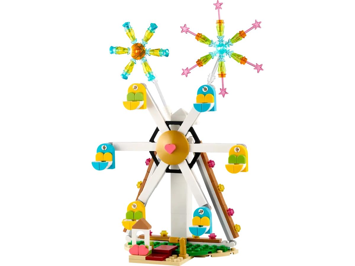LEGO Creator Celebration Ferris Wheel with 6 gondolas invites interactive rotation