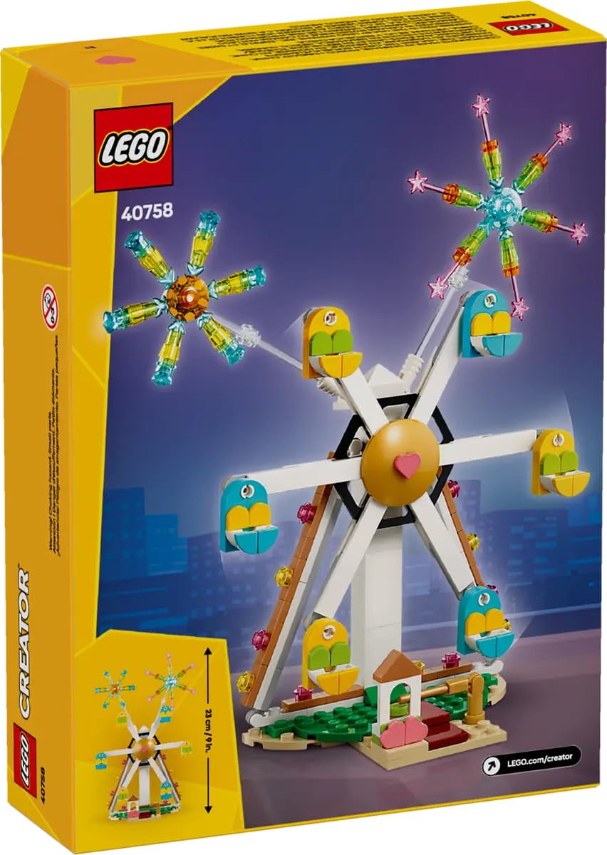 LEGO Celebration heart element highlighting the symbol on the wheel