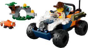 LEGO City accessories like compass, walkie-talkie, camera, and map