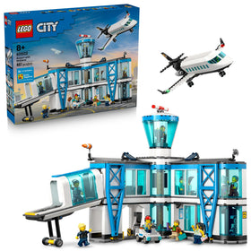 LEGO City Airport airplane takeoff scene promotes imaginative play and storytelling