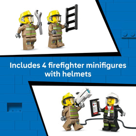 LEGO City Airport Fire Truck 60499 detailed model for immersive building.